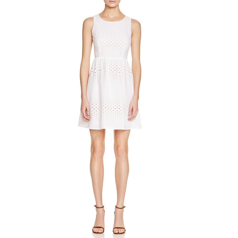 Aqua eyelet dress